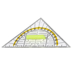 Plastic Set Square Professional With Handle Drafting Tools Scale Ruler Geometry Transparent Angle Protractor School Office