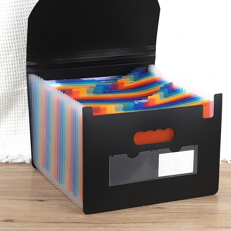 13/25/37 Pockets Accordion Expanding File Folder: Portable Colorful Organizer for Papers, Bills, Receipts and Documents