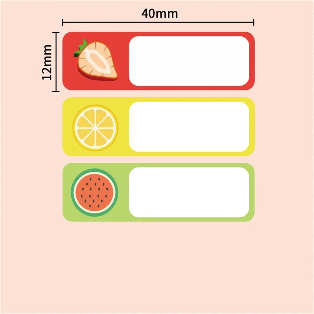 150pcs Waterproof Blank Self Adhesive Assorted Stickers Removable 12x40mm Label Stickers Name Tag Bottle File Document