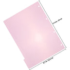 10Pcs Bright Colorful Index Dividers Label Set Smooth Surface High-Quality Paper Tab for Office School Binder Organization Index