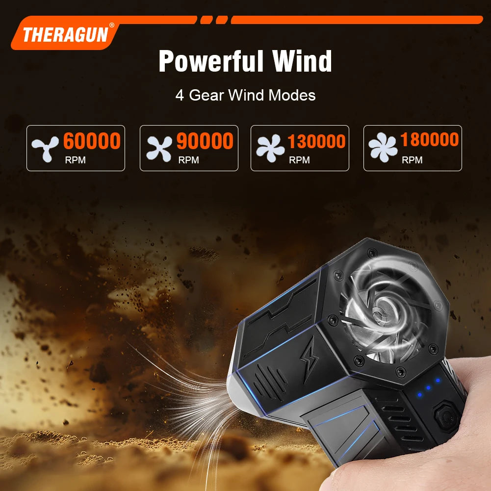 Updated X3Ultra Turbo Fan Jet,Mini Handheld 180000RPM Powerful Compressed air Duster for Car Dryer/PC/Home Cleaning
