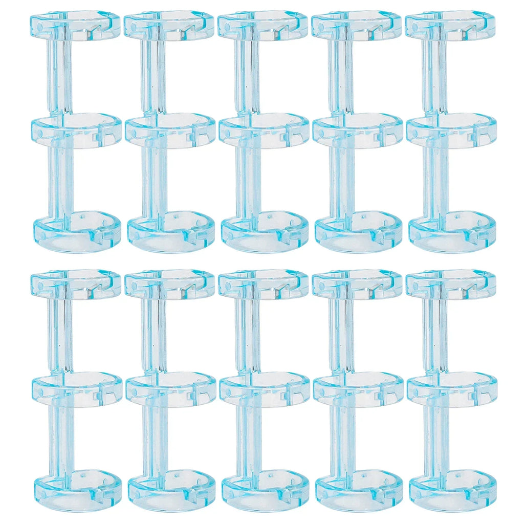 Removable Binder Book Binding Rings Plastic Book Rings Clear Folder Binder Clips Scrapbook Binding Button School Loose Leaf Clip