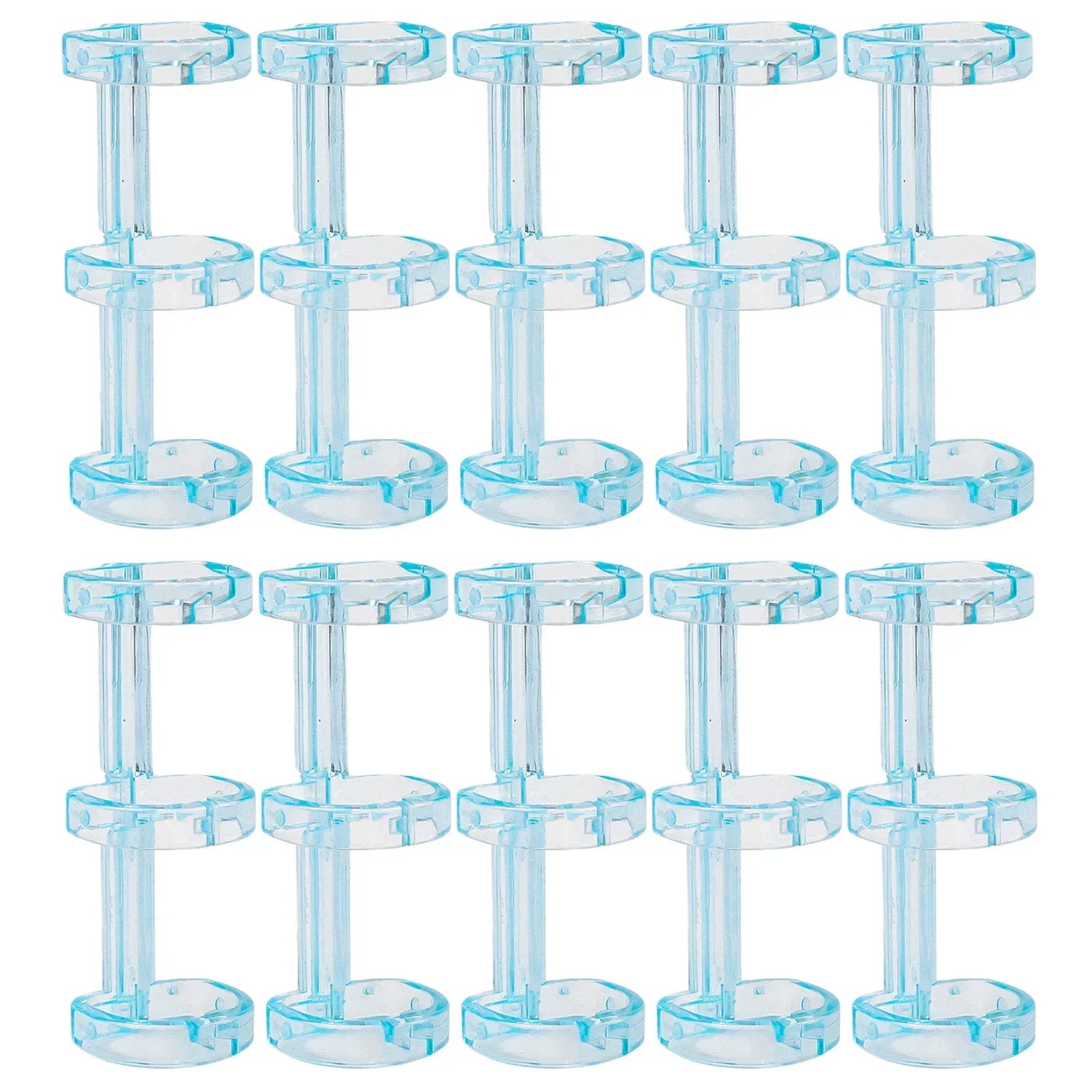 Removable Binder Book Binding Rings Plastic Book Rings Clear Folder Binder Clips Scrapbook Binding Button School Loose Leaf Clip