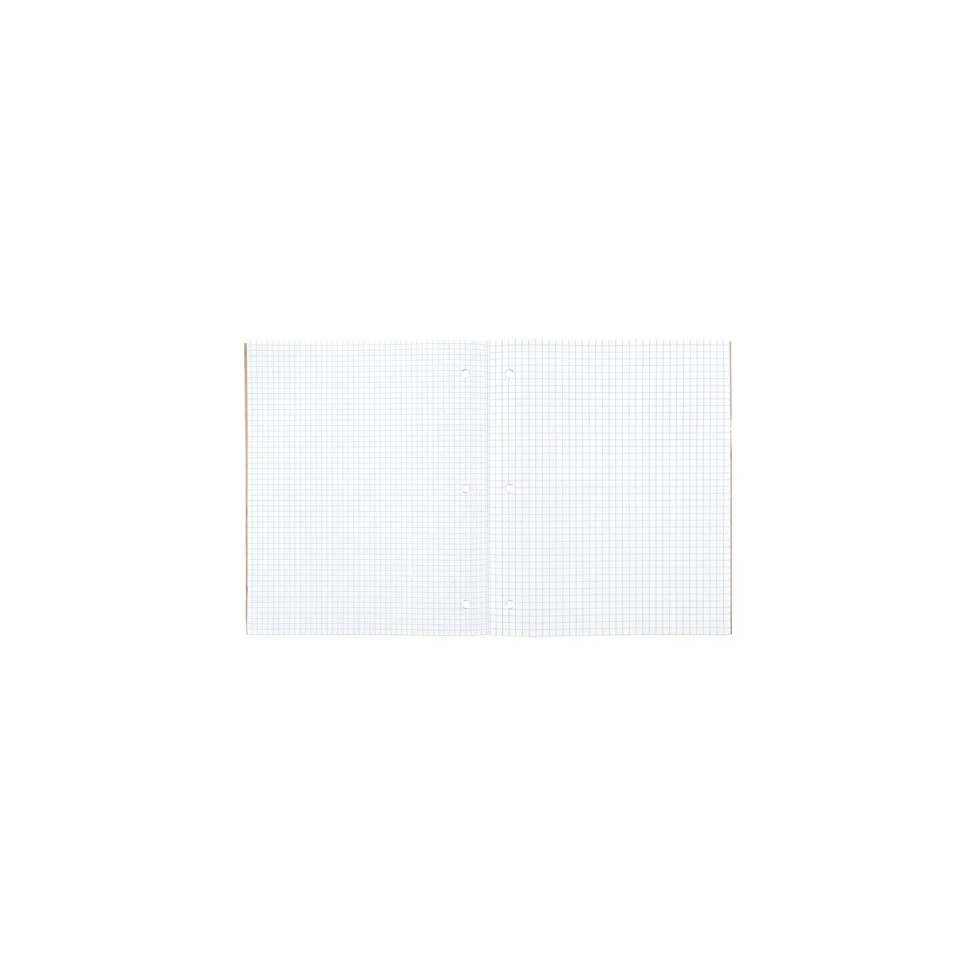 1pcs Reversible Quad Ruled Composition Notebook, Graph Grid Pages, Perforated Sheets, Durable Tape Binding, School College Use