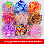 500PCS Upgraded Thickened Elastic Hair Bands For Women Girls Durable Hair Tie Not Easy To Break Rubber Bands Hair Accessories