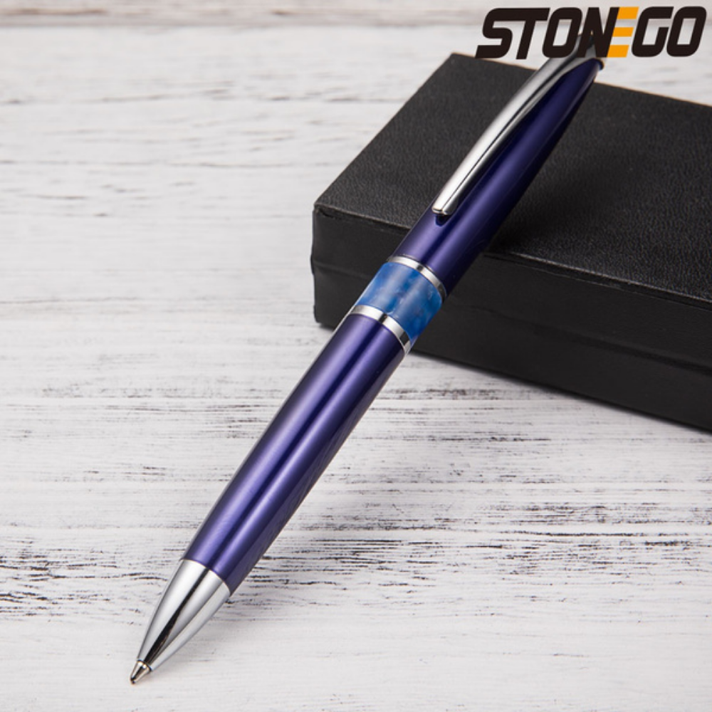 STONEGO Fashion Wallet Pen Short Paragraph Gift Travel Pocket Pen Mini Pocket Short Clip Metal RollerBall Pen Travel Pocket Pen