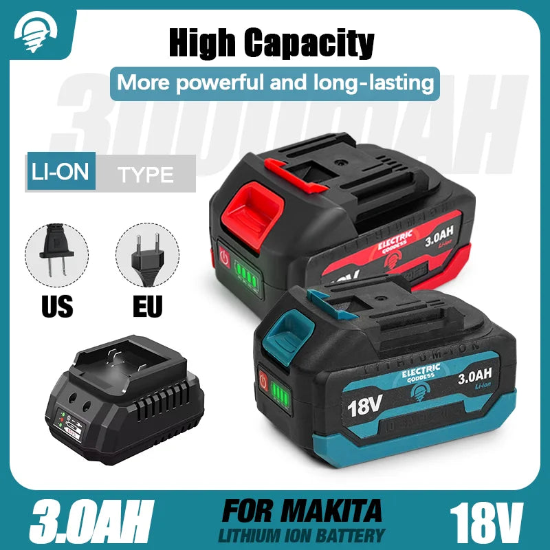 Electric Goddess Brushless Cordless Electric Air Blower Turbo Jet Fan Handheld Dust Blowing Tool For Makita 18V Battery Pin