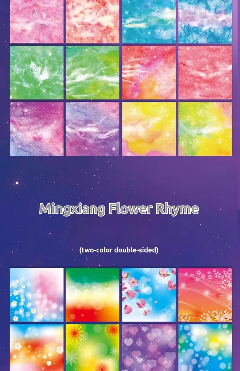 50pcs Creative Square Star Sky Constellations Origami Paper Kid DIY Handmade Double-sided Coloring Fold Craft Paper Art Gift