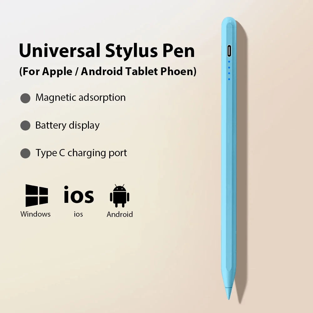 Universal Actiive Stylus Pen For Android IOS iPad 9th 10th MINI 6 7 Tablet Touch Pencil Drawing For Huawei Lenovo P12 M10 Y700