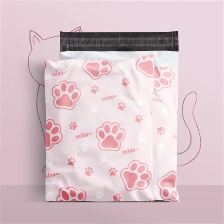 100PCS Poly Mailer Adhesive Envelope Printing Bag DIY Clothes T-shirt Pantihose Skirt Underwear Bra Shipping Packaging Pouches