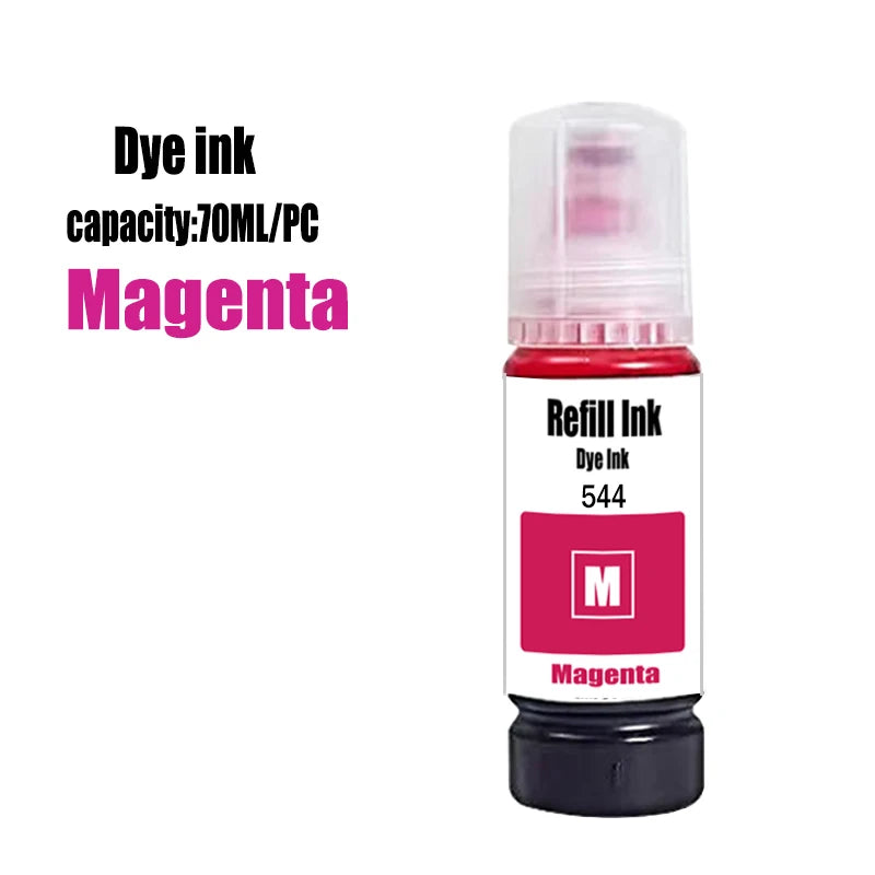 544 Dye Refill ink Premium quality Dye Ink for For Epson EcoTank L1210 L3110 L3150 L3210 L3250 L3251 L3260 L5290 Printer