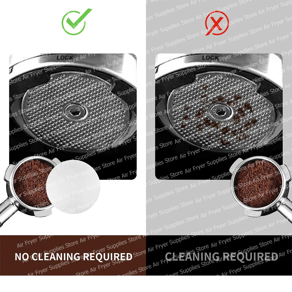 51/54/58/64mm Disposable Paper Filter for Espresso Coffee Maker Unbleached Replacement Coffee Filter Papers for Barista Tools