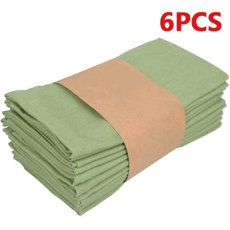 Table Cloth Napkins Durable Polyester Thicken Placemat Reusable for Kitchen Dining  Wedding Decoration 16inch*16inch