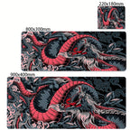 Black and White Dragon Large Mouse Mat Gaming Mousepad Big Rubber Base Mouse Pad Purple Deskpad Eyboard Mats Mousepads 400x900