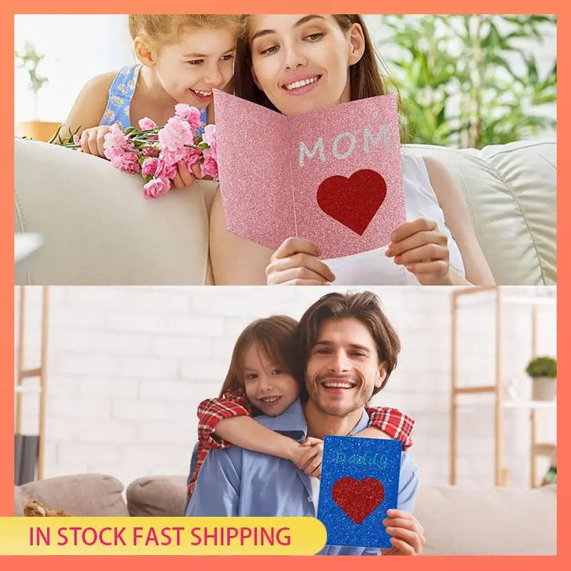 AA05 40 Sheets 20 Colors Glitter Cardstock 250GSM A5 Paper No-Shed Thick Sparkly Card Stock, Shimmer Card