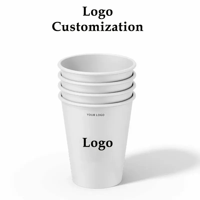 1000pcs Personalized Custom 2.5oz/50ml & 3oz/60ml Espresso Cup Disposable Tasting,9oz/250ml Paper Cups with Logo for Events