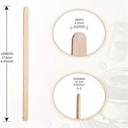 50pcs Wooden Coffee Stir Sticks - High-quality Disposable Beverage Stirrers, Suitable for Coffee, Tea, and Cocktails.