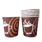 100pcs/pack 6oz 150ml Disposable Paper Cup Office Coffee Cup Paper Cup For Hot Drinking Party Supplies