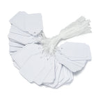 100pcs/lot  Price Label Tags String Tie Watch Jewelry Display Merchandise Price Label Paper Cards Rectangular Blank Price Tag