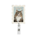 Personalized Custom Pet Picture Badge Reel,Upload Pet Photo & Name,Pet Lover Gift, Birthday, Healthcare Employees, Vet Tech