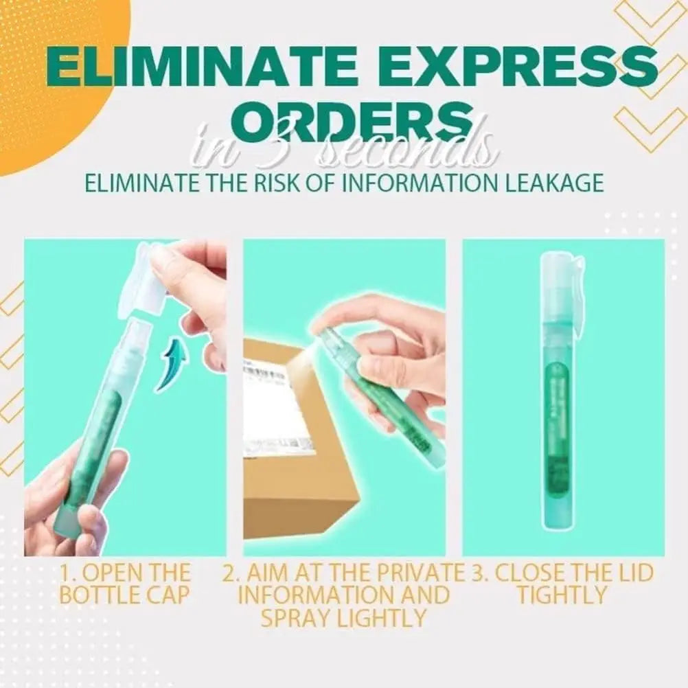 Elimination Privacy Spray Pen Thermal Paper Corrector Data Protection Privacy Protection Correction Fluid Portable Express Tool