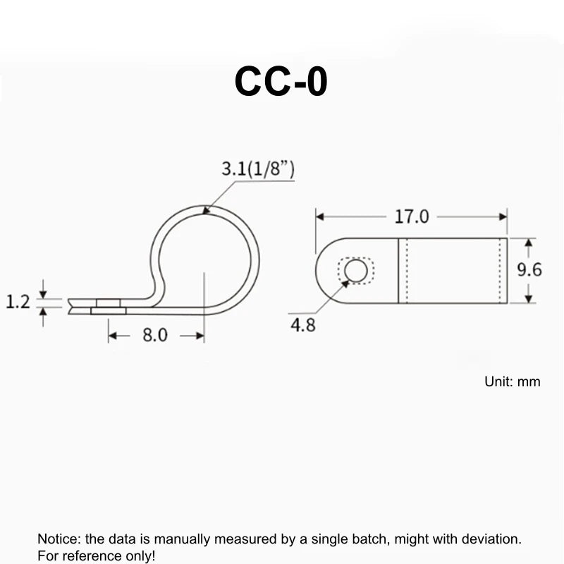 100pcs White R Shape Cable Clips Screw Fixing Nylon PA66 Plastic Desk Office Electric Wire Holder Fastener Management