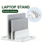 Adjustable Laptop Stand Vertical Save Desktop Space Easy To Place Computer Accessories Scalable Width for Office Desk Storage