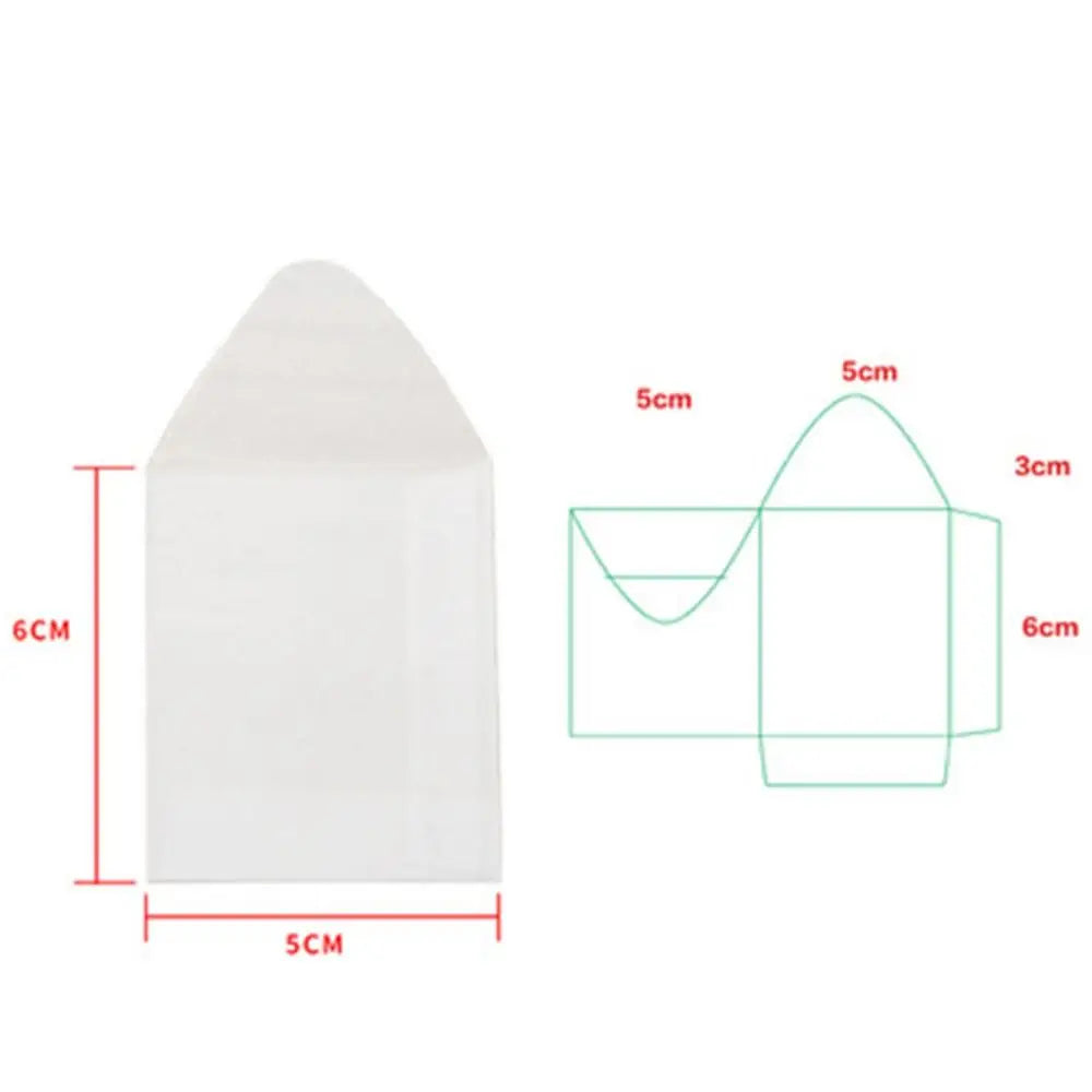 100pcs/lot Invitations Blank Translucent Envelope Postcards Message Card Sulfate Paper Envelope Business Letters Wedding