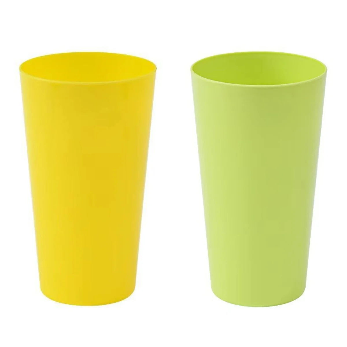 2PCS 20oz Plastic Reusable Cup Stackable Tumbler Unbreakable  Cups for Beer Reusable Glass for Water Party or Home Bar Bathroom