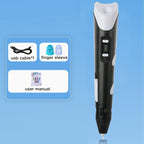 3D Pen With LCD Screen Compatible PLA Filament Toys 3D Drawing Printing Pen for Children DIY Christmas Birthday Gift