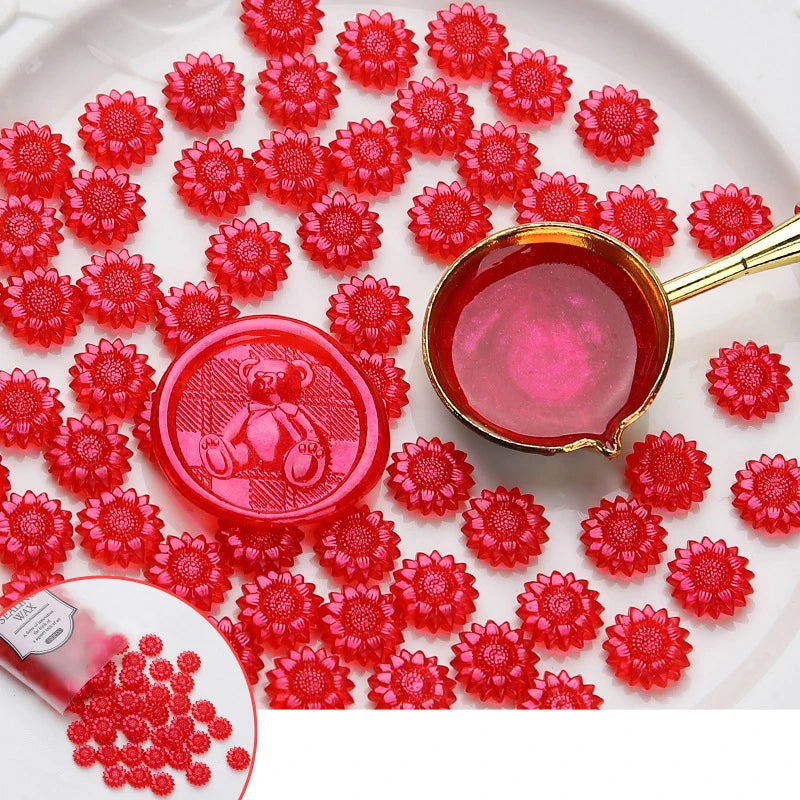 100Pc Glitter Sealing Wax Seal Stamp Wax Beads Scrapbook Material Wedding Birthday Party Invitation Stamp DIY Stamp Decoration
