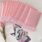 1/100Pcs Pink Poly Bubble Mailers Padded Envelopes Self Seal Padded Envelopes Gift Bags Black Packaging Envelope Bags For Book