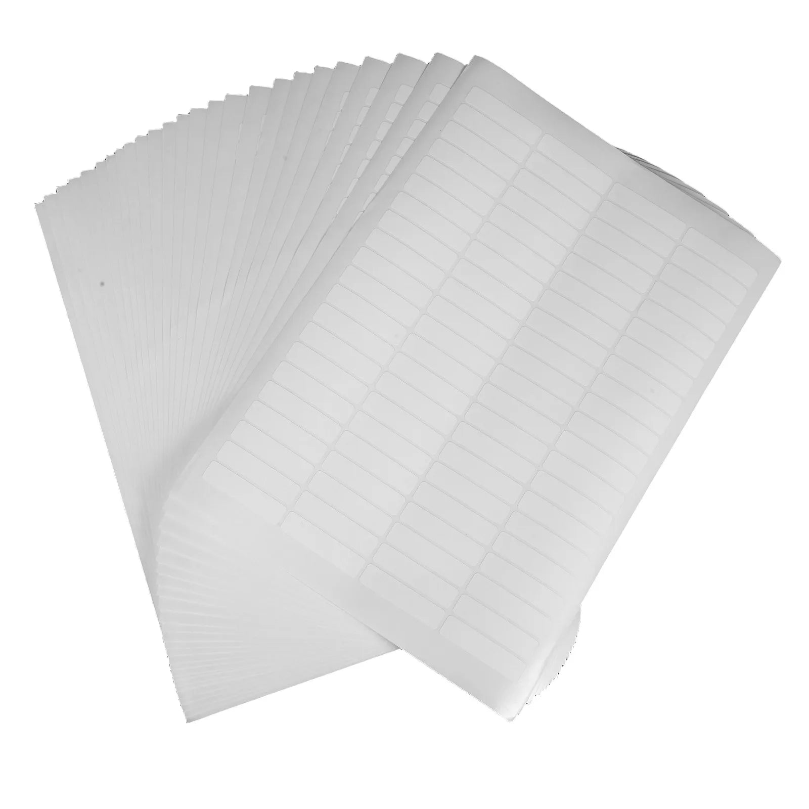 20Sheets Waterproof Rectangular Coding Labels Blank Self-Adhesive White Sticker Paper for File Folder Labels Address Shipping