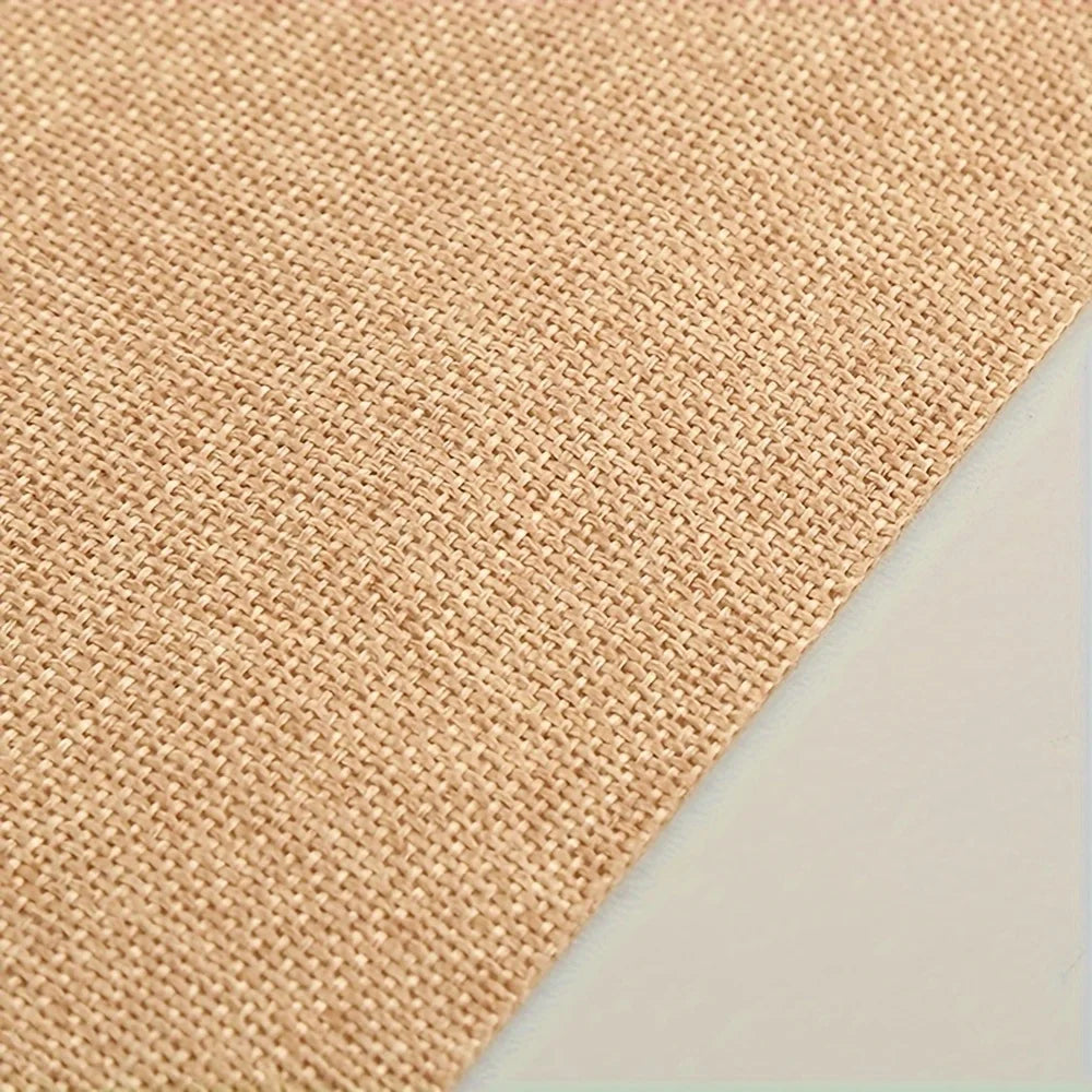 Self-Adhesive Duty Burlap Paper Roll - Multi-Purpose Craft Material for Gift Boxes, Photo Frames, Furniture Decor