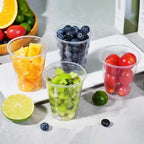 50/100PCS Disposable Transparent Plastic Cups Household Drinking Cups Fruit Juice Coffee Ice Crea Birthday Party Utensils