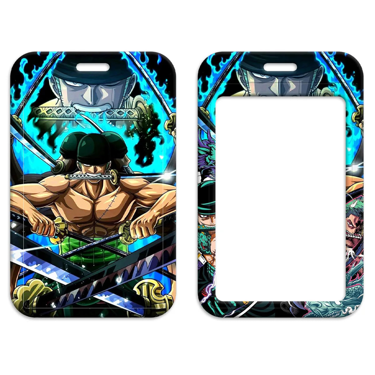 Zoro Lanyard Anime Pirate Card Holder Neck Strap for Key ID Card Phone Straps Badge Holder Keyrings Cosplay Accessories Gifts
