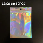 Resealable Laser Ziplock Bags For Necklace Food Storage Bags Pouch Packaging Bag Multifunctional Bubble Mailers
