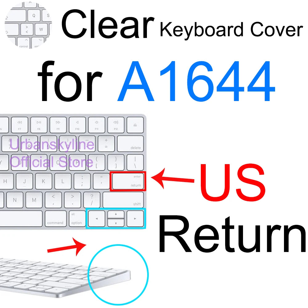 Keyboard Cover for iMac Magic A2449 A2450 A2520 A1644 A1843 A1314 A1243 Bluetooth Silicone Protector Skin Case for Apple G6