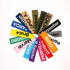 Custom Spain Name Tags Army Blood Number ID Embroidered Patches with Iron on Hook Backing
