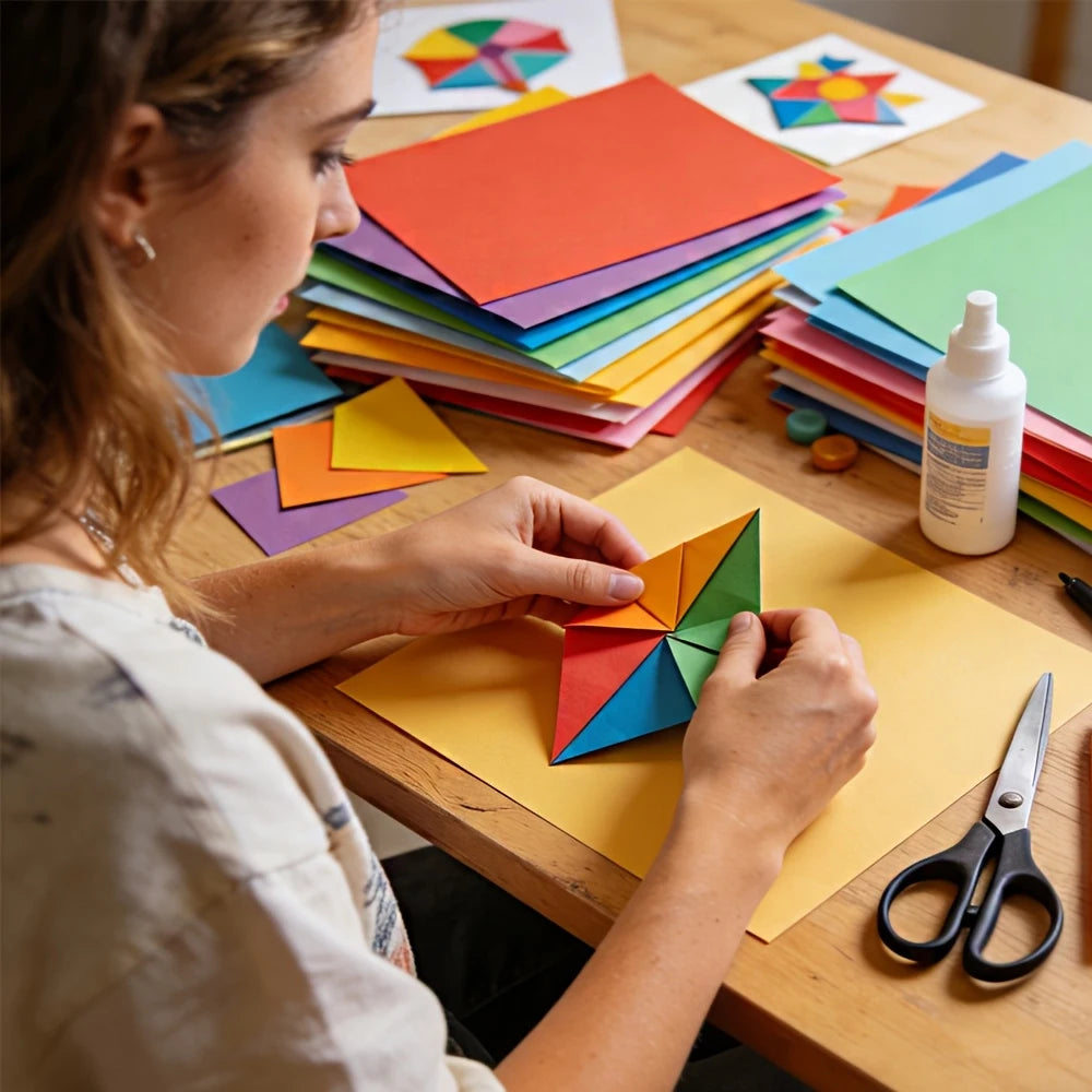 A4 Cardstock 50/40 Sheets Colored Cardstock 50 Colors, 230 gsm Colorful Paper for Card Making, Scrapbooking & DIY Crafts Origami