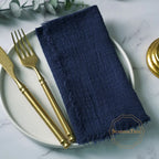 10pcs Napkins 41x41cm Cotton Cloth Gauze Retro Burr Rustic Towel Dining Place Mats Wedding Party Linen Fabric Table Decoration