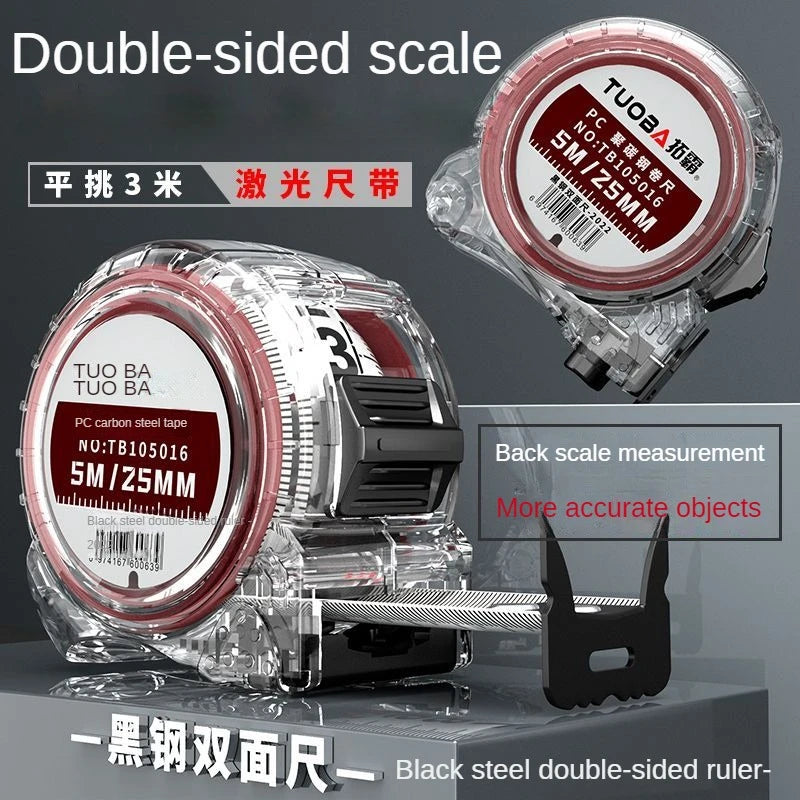 5/7.5/10 Meters High Precision Double Sided Graduated Tape Measure with Thickened Anti Drop and Wear-Resistant Steel Tape Measur