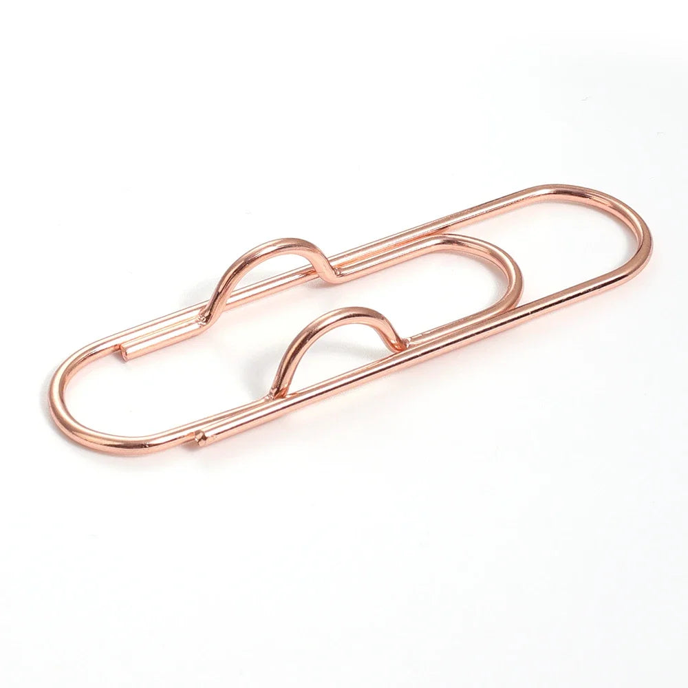 Anti Lost Paper Clip Metal Pen Holder Clips Portable Bookmarks Photo Memo Ticket Fixed Paperclips Office School Stationery