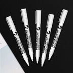 White Paint Pen for Rock Painting,Stone,Ceramic,Glass,Wood,Tire,Fabric,Metal,Canvas. Set of 3/6 Acrylic Paint White Marker
