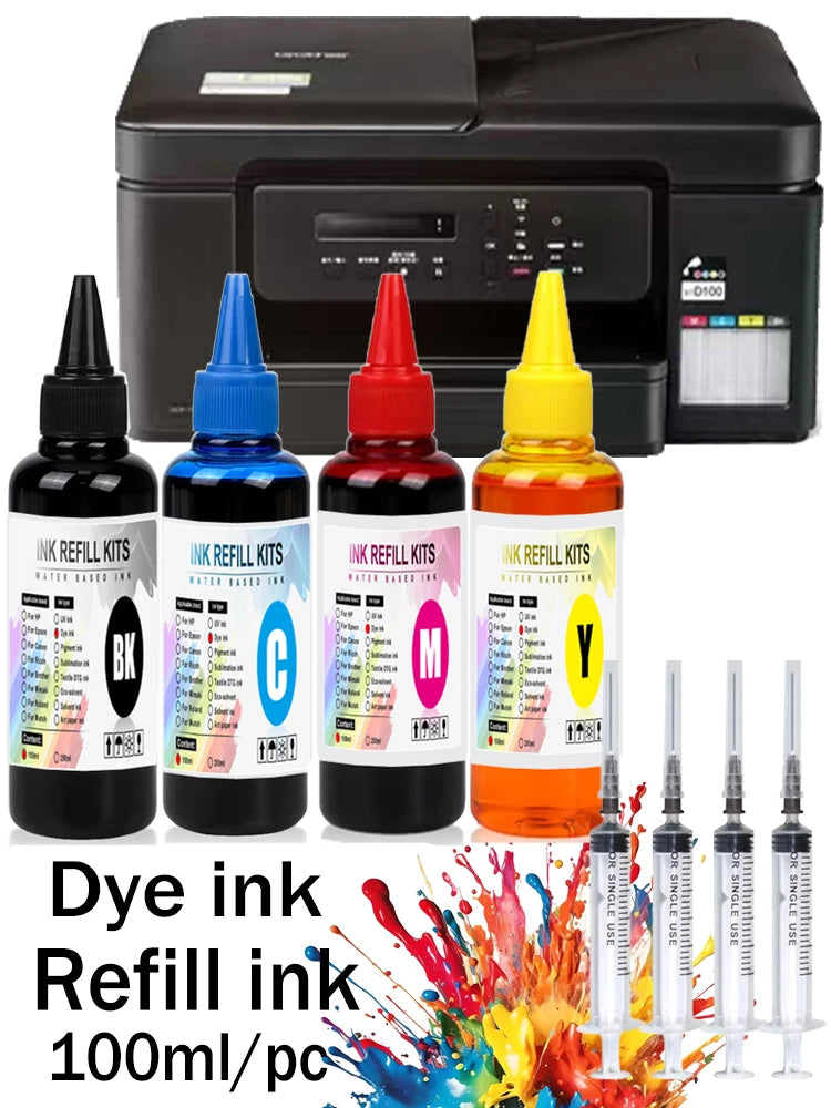 For Brother LC421XL LC421 LC123 LC223 LC3211 LC3213 cartridg Refill dye ink For Brother DCP-J1050DW J1140DW MFC-J1010DW Printer