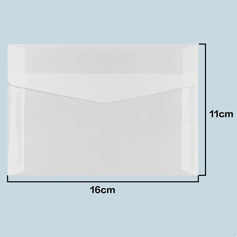50pcs/lot Translucent Envelopes European Sulfuric Acid Paper Envelope for Wedding Invitation Business Supplies Giftbox Storage
