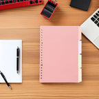 6Sets Colorful Plastic Binder Dividers with Tabs for Loose Leaf Notebooks Lever Arch Files Office School Home Organization