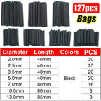 Heat Shrink Tubes Set Retractable for Cables Retractable Heat Pipe Wire Heat-shrinkable Sheath Case Tube Heat Shrink Tubing Set