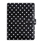 New A5 PU Leather Binder Cover with Magnetic Buckle Closure, 6 Ring Personal Notebook for Organizing Planner, Photo Card Sleeves