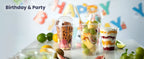 20 Clear Plastic Fruit Cups with Dome Lids PET Disposable Parfait Crystal Cups Suitable for Dessert Ice Cream and Cake Ideal for